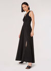 Robe Maxi Sparkle Lurex, Noir, grand