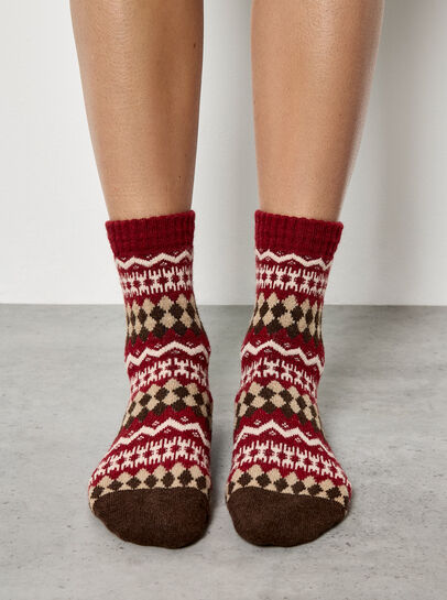 Fairisle Patterned Socks