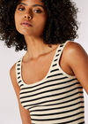 Stripe Knitted Tank Top, Stone, large
