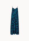 Animal Print Trapeze Cami Maxi Dress, Navy, large