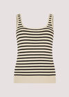 Stripe Knitted Tank Top, Stone, large