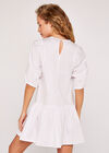 V Yoke Dress, White, large