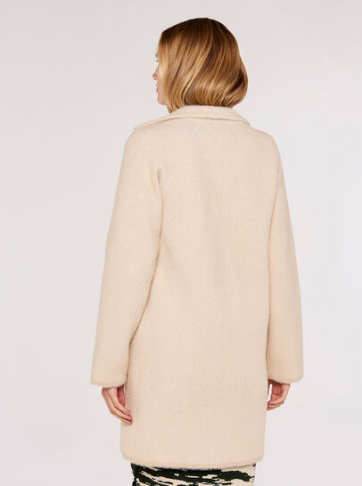 Herringbone Fuzzy  Coatigan
