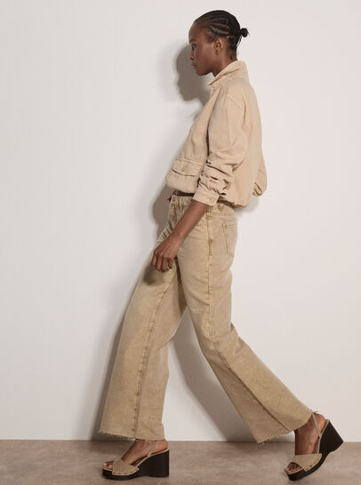 Rei Shimmer Wide-Leg Jeans