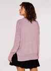 High Low Oversize Jumper, Lilac, large