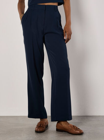 Soft Twill Wide Leg Trousers