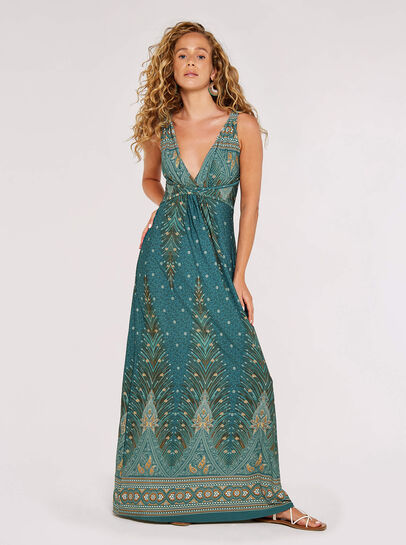Paisley Ornament Maxi Dress