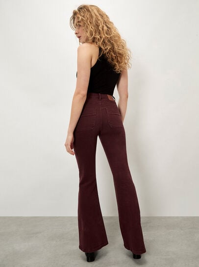 Lulu Mid-Rise Flared Jeans