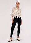 Crochet Geometric Shirt, Stone, large