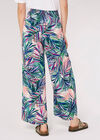 Palm Print Wrap Trousers, Pink, large