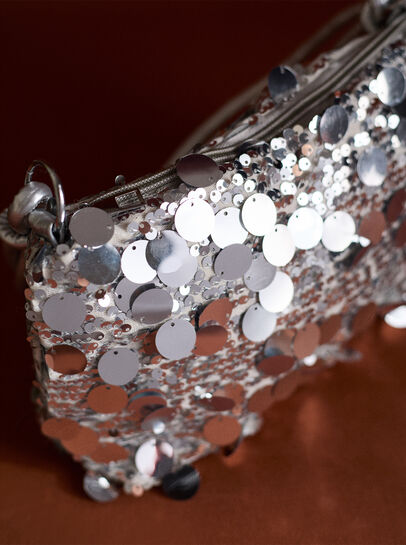 Sequinned Shoulder Bag