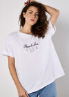 Peace And Love Club T-Shirt, White, large