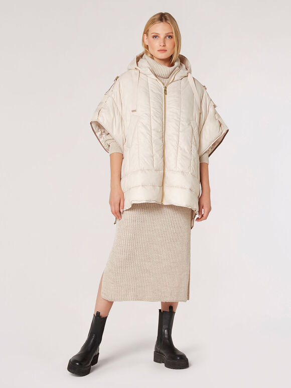 Lightweight Oversized Gilet, Stone, large