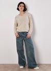 Lightweight Cotton Jumper, Stone, large