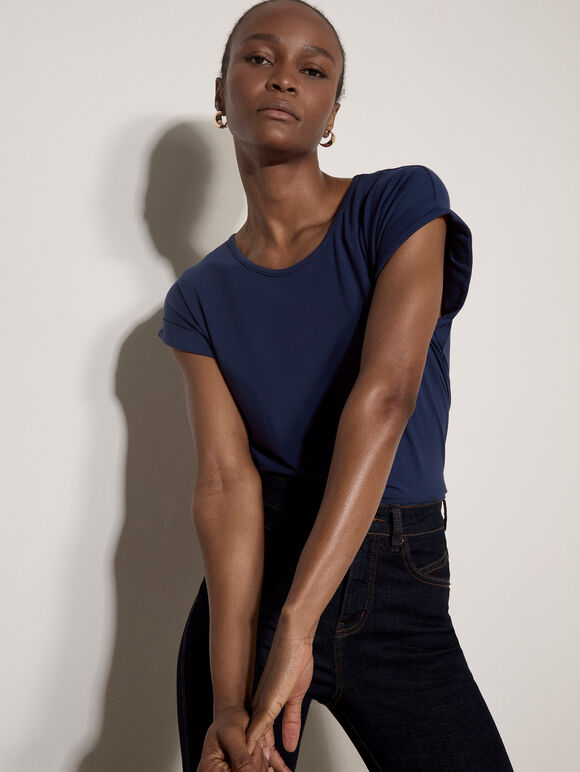 Jersey T-Shirt, Navy, large