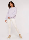 Waffle Chunky Jumper, Lilac, large