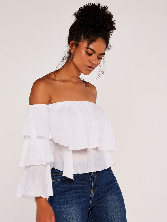 Frill Top, White, large