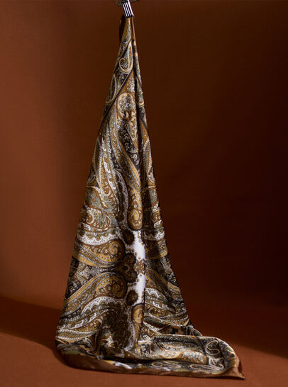 Printed Satin Scarf