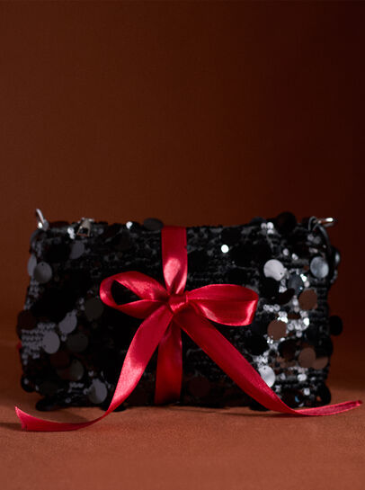 Sequinned Shoulder Bag