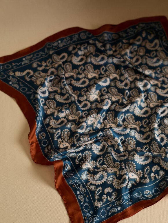 Summer Holiday Head Scarf, Purple, large