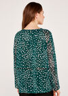 Animal Print  Top, Green, large