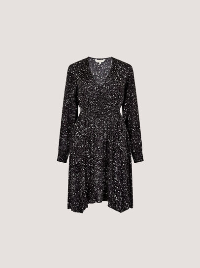Leopard Hanky Hem Mini Dress