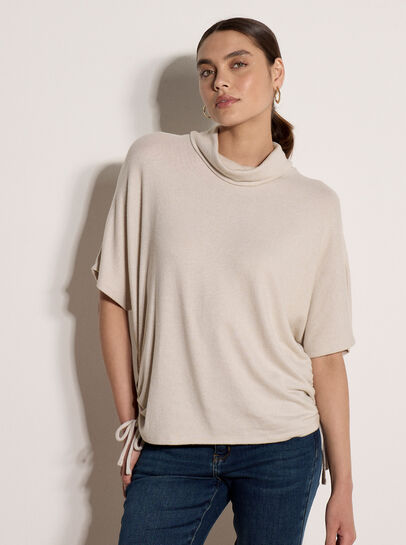 Roll Neck Oversized Top
