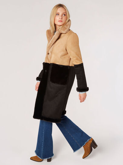 Reversible Suede Fur Coat