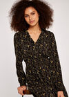 Floral Stem Dress, Yellow, large