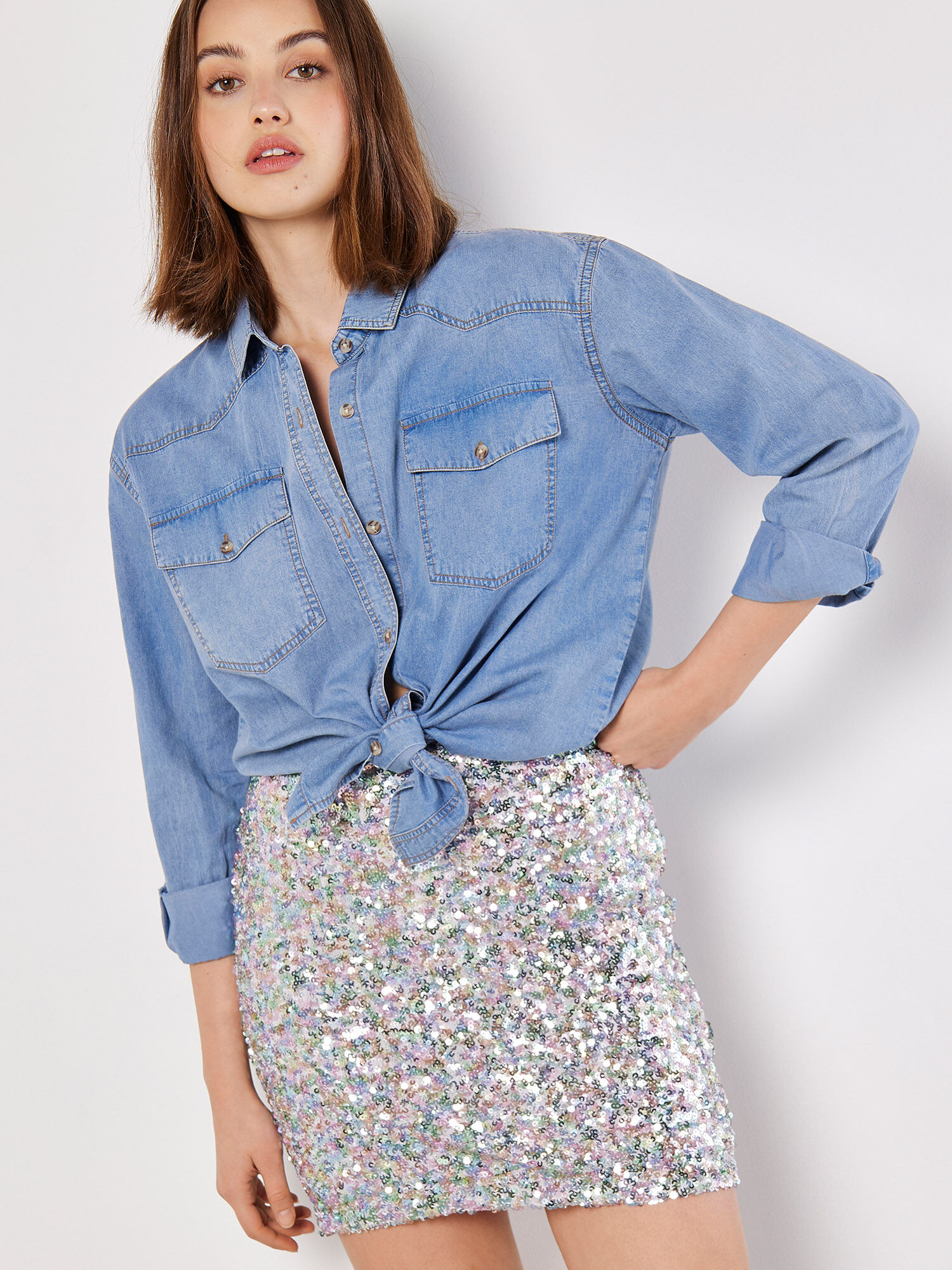 Torrance sequin pencil skirt on sale
