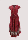 Sarasa Midaxi Dress, Red, large