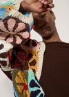 Hand-Crocheted Flowers Cardigan, Assorted, large