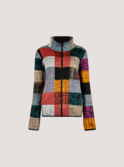 Colourful Check Fleece Jacket