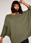 Waffle Slub Top, Khaki, large