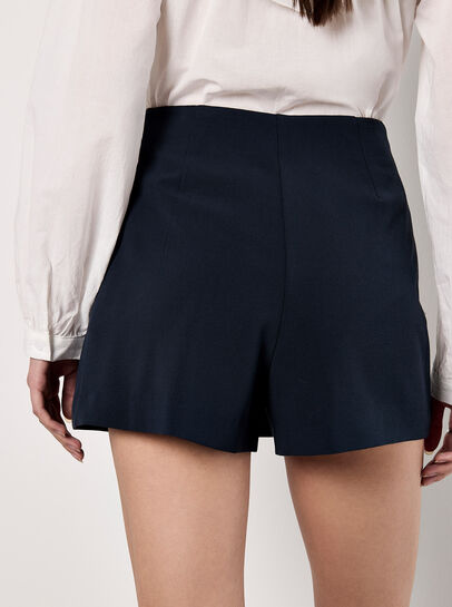 Wrap Pleated Mini Skort