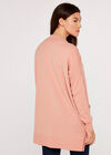 Soft Oversized Pocket Jumper, Pink, large