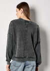 Waffle Panel Sweatshirt, Dark Grey/Charcoal, large