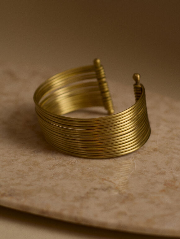 Bangles Bracelet, Gold, large