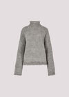 Oversized Chunky Knit Jumper, Grey, large