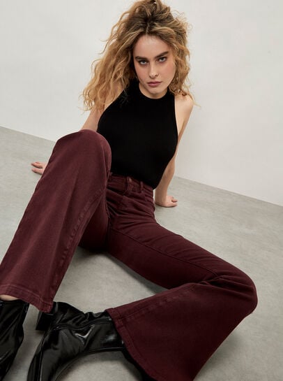 Lulu Mid-Rise Flared Jeans