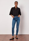 Sienna Distressed Denim Skinny Fit Jeans, Blue, large