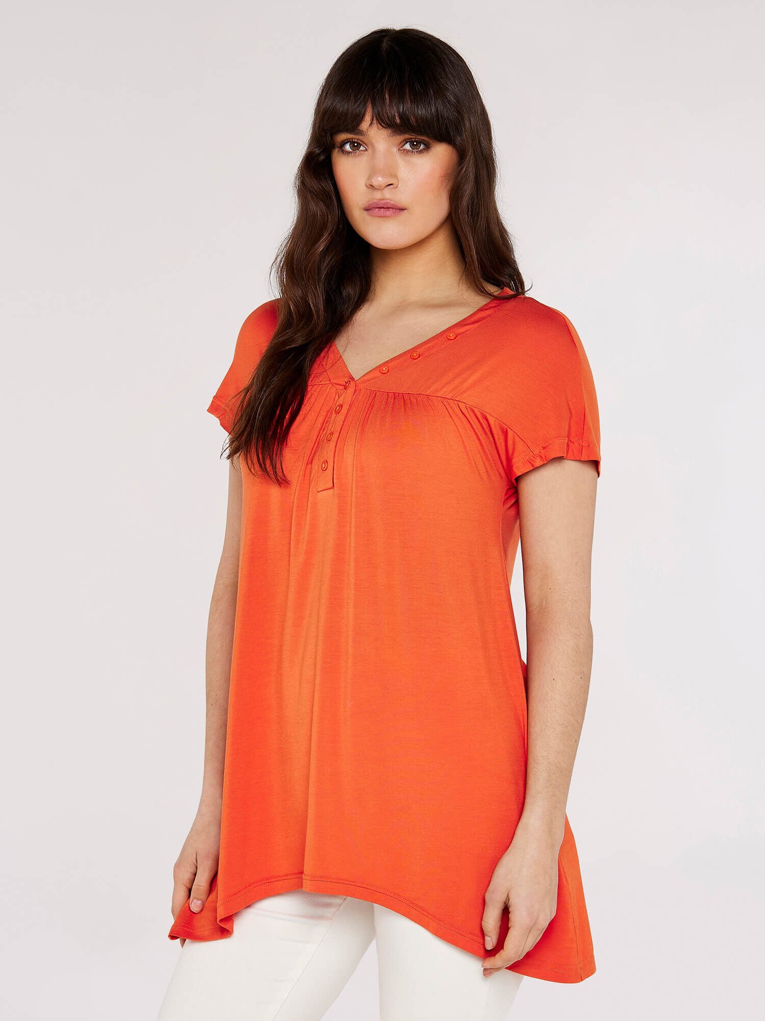 Orange high low top sale