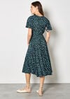 Ditsy Floral Midi Dress, Navy, large