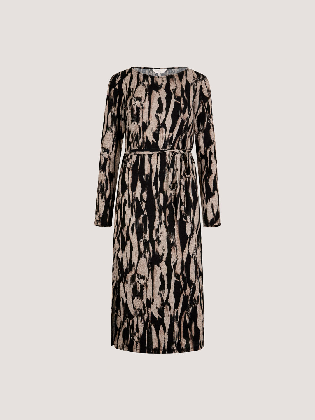 Zebra Knit Swing Mini Dress