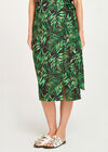 Tropical Wrap Skirt, Black, large