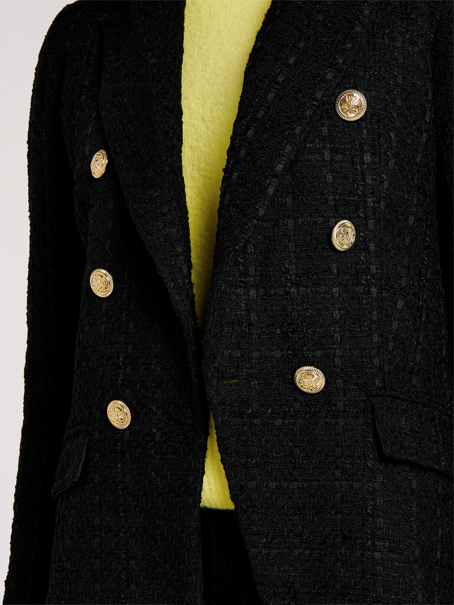 Tweed black discount coat