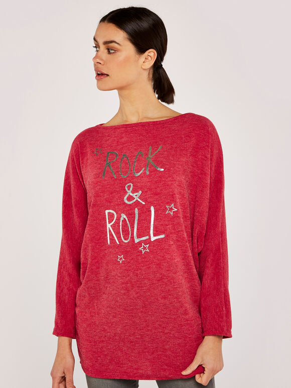 Rock And Roll Batwing Soft Top, Rot, groß