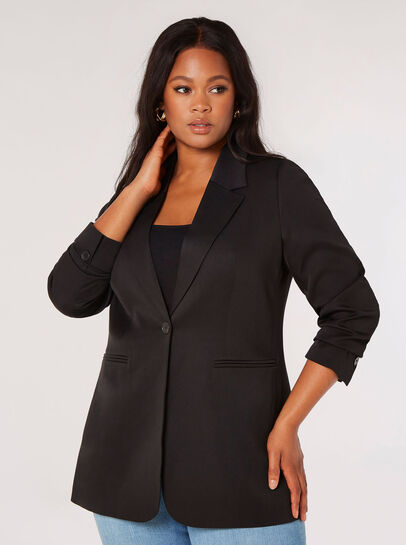 Curve Tailored One Button Blazer