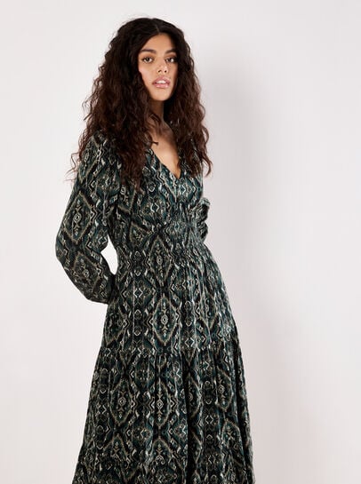 Smock Waist Tiered Dress