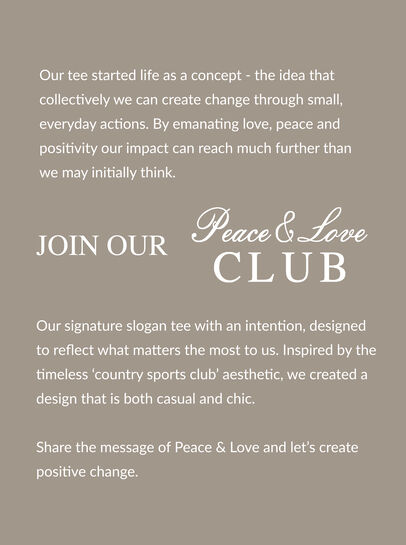 Peace And Love Club T-Shirt